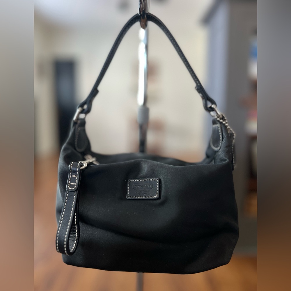 Coach Y2K Vintage Black Nylon Mini Bag